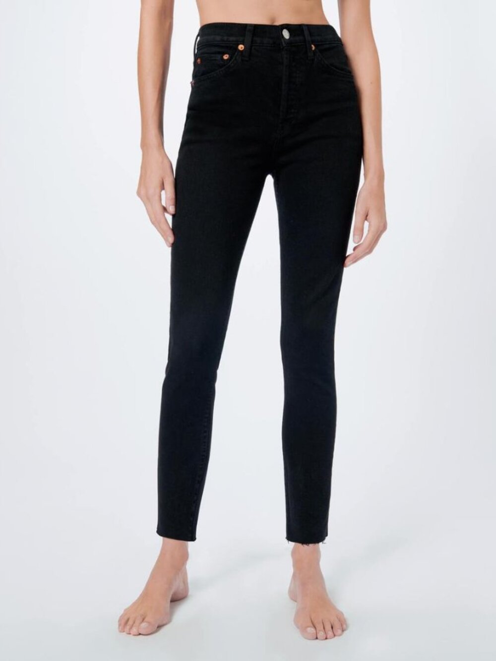 Re/Done The Comfort Stretch High Rise Ankle Crop